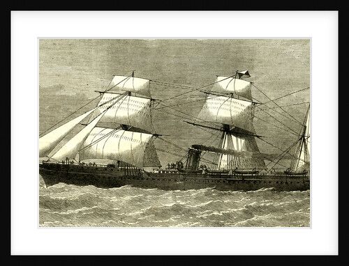 The Deccan Steamship UK 1869 from Southampton for the Indian Ocean for the Suez and Calcutta Line Great Britain by Anonymous