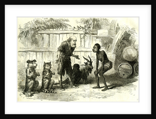 Robinson Crusoe 1869 or Friday and the Fairies at Covent Garden Theatre, Scene from the Christmas Pantomimes, London, Great Britain by Anonymous