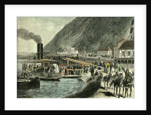 Nussdorf Near Vienna Austria 19th Century by Anonymous