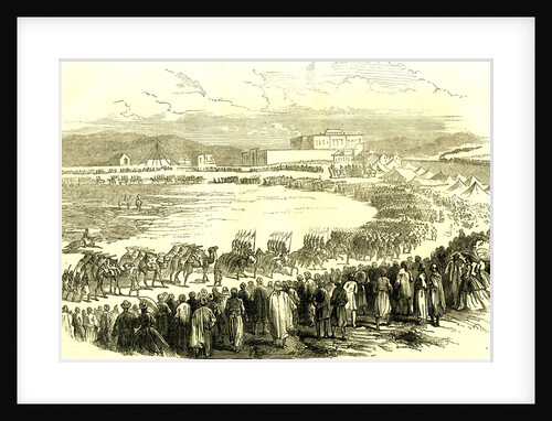 Abassieh Egypt Troops 1866 by Anonymous