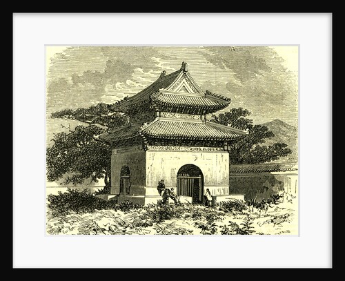 Kiosk at Beijing 1866 China by Anonymous