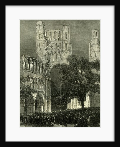 Kelso UK 1867 Kelso Abbey Illuminated by the Lime-Light. During the Queen's Visit to the Scottish Border. Great Britain by Anonymous