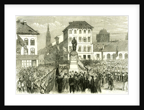 Antwerp Belgium Inauguration of the Statue of Teniers 1867 Antwerpen Anvers by Anonymous