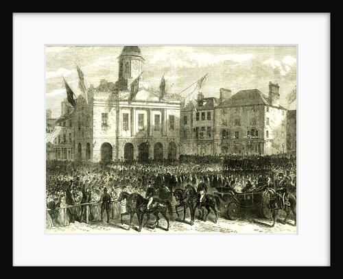 Kelso UK 1867 the Queen's Visit to the Scottish Border. Reception of Her Majesty in the Market Square Great Britain by Anonymous