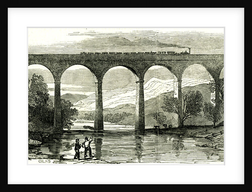 Lowther Viaduct UK 1846 Opening of the Lancaster and Carlisle Railway in December by Anonymous