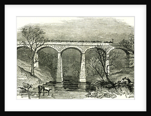 Eamont Viaduct UK 1846 Opening of the Lancaster and Carlisle Railway by Anonymous