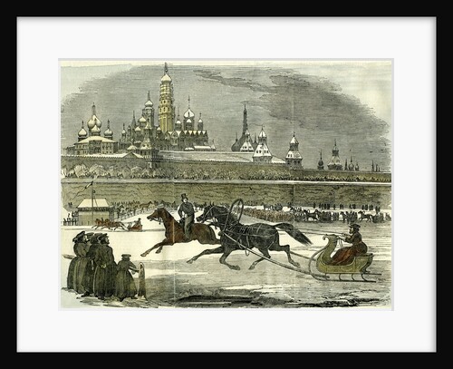 Moscow Sledging 1850 Russia Horse by Anonymous