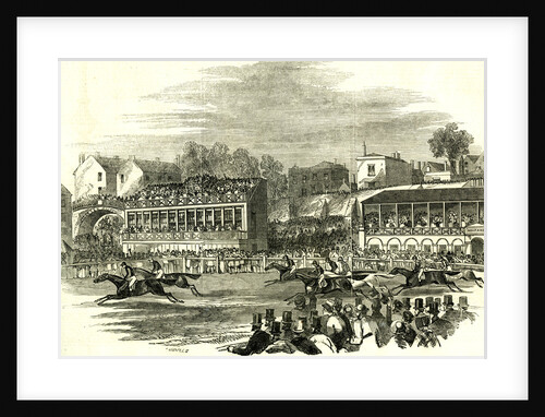 Chester UK 1846 Chester Races. The Race for the Cup by Anonymous