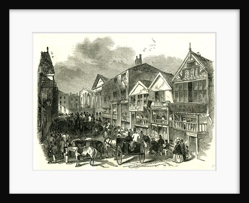Chester UK 1846 Horthgate Street. The Cup Day by Anonymous