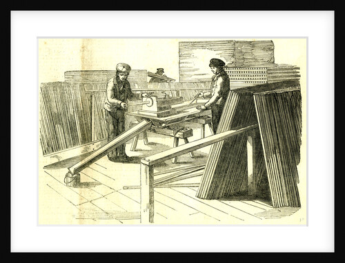 Hyde Park London 1850. Painting Machine. The Great Exhibition by Anonymous
