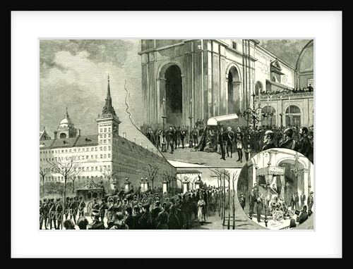 Madrid Majerit Spain 1885 the Death of the King of Spain by Anonymous