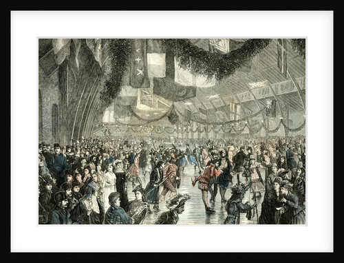 Skating Club Quebec Canada 19th Century by Anonymous