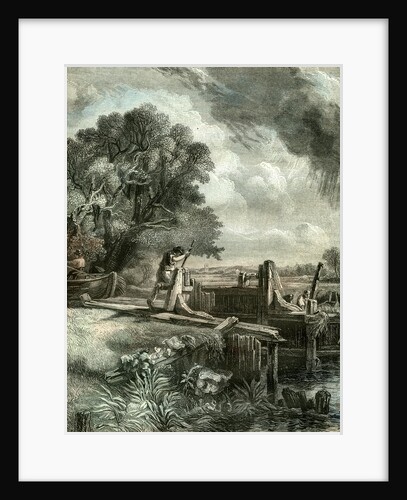 Flood Gates Sluice UK 1848 by Anonymous