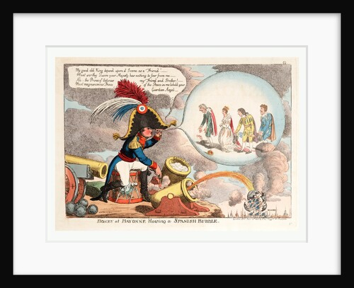 Boney at Bayonne blowing a Spanish bubble by Anonymous