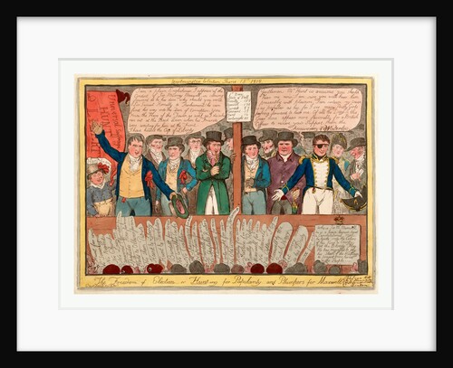 The freedom of election or hunt-ing for popularity and plumpers for Maxwell by Robert Cruikshank