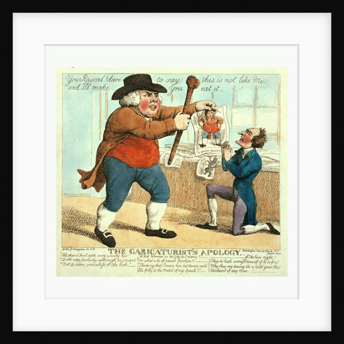 The caricaturist's apology by Giles Grinagain