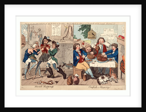 French happiness English misery by Isaac Cruikshank