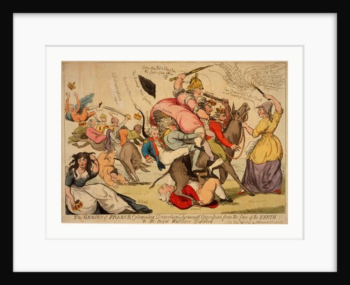 The genius of France extirpating despotism tyranny and oppression from the face of the earth Or the royal warriors defeated by Isaac Cruikshank