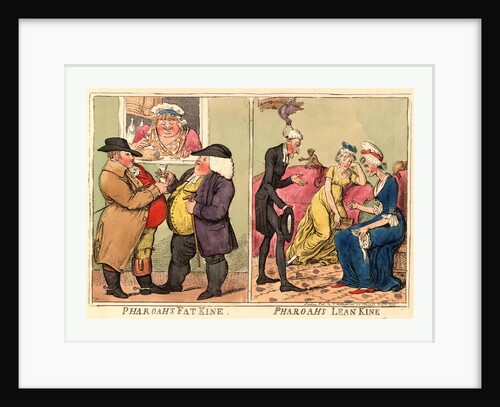Pharoah's fat kine, pharoah's lean kine by Isaac Cruikshank