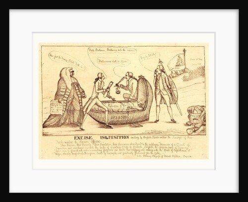 Excise inquisition erecting by English slaves under the scourge of their task-masters the excise officers by William Dent