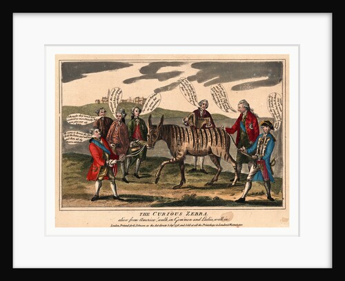 The curious zebra alive from America! by Anonymous