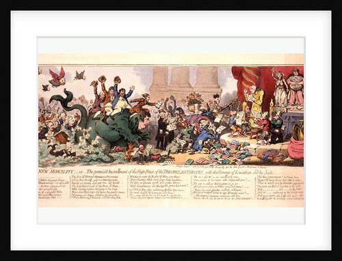 New morality; or The promis'd installment of the high-priest of the Theophilanthropes by James Gillray