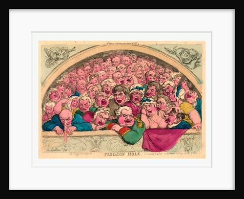 Pidgeon hole. A Convent by Thomas Rowlandson