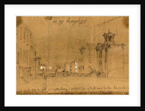 Barricade at the R.R. Depot in Gettysburg by Anonymous