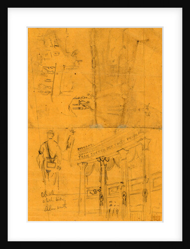 Sketches of details of bunting for Lincoln's funeral by Anonymous