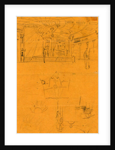 Two soldiers keep watch over Lincoln's casket in Springfield by Anonymous