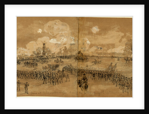 Scene at Chancellorsville during the battle, May 1st 1863, by Anonymous