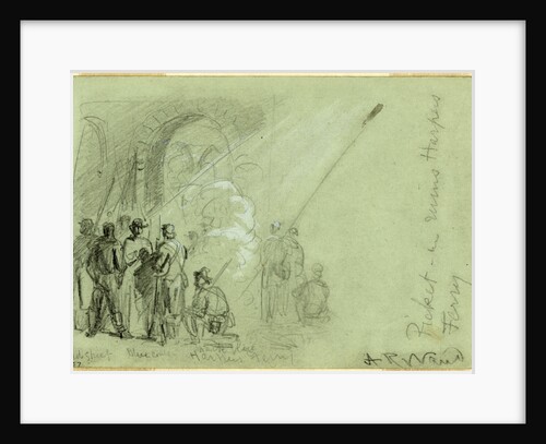 Picket in ruins Harpers Ferry, by Anonymous