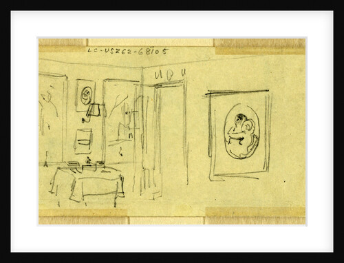 Room interior in Abraham Lincoln's home, Springfield, Illinois by Anonymous