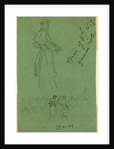 Officer of 8th N.Y. German rifles and Band by Anonymous