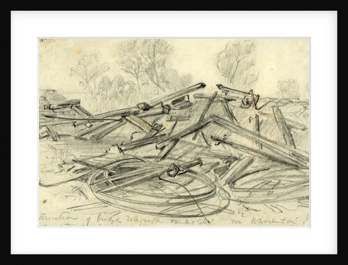 Destruction of bridge telegraph tanks Etc. in Warrenton Junction by Anonymous