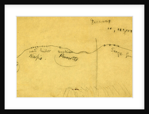 Map of Battlefield, gun and troop placement by Anonymous