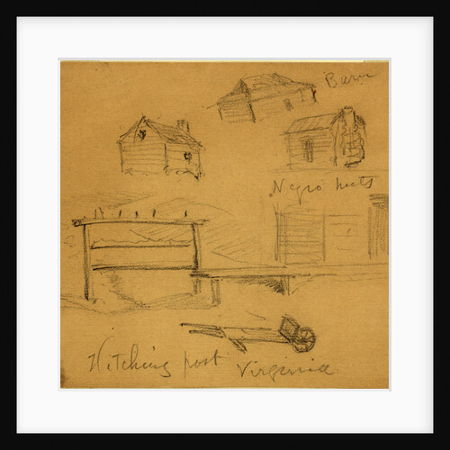 Hitching post, Virginia by Anonymous