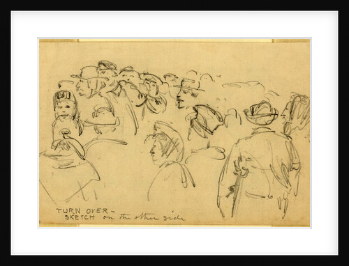 Faces in a crowd by Anonymous