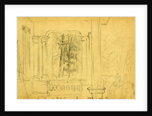 Porch at Aldie, where Pleasontons staff slept by Anonymous