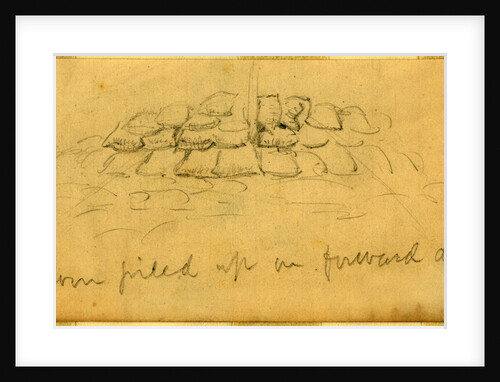 Corn piled up on forward deck by Anonymous