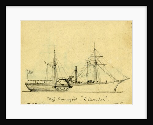 U.S. Transport Cahawba by Alfred R Waud
