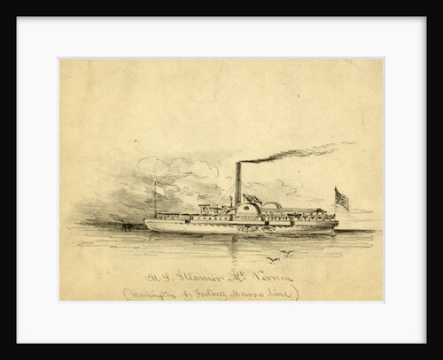 U.S. Steamer Mt. Vernon by Alfred R Waud