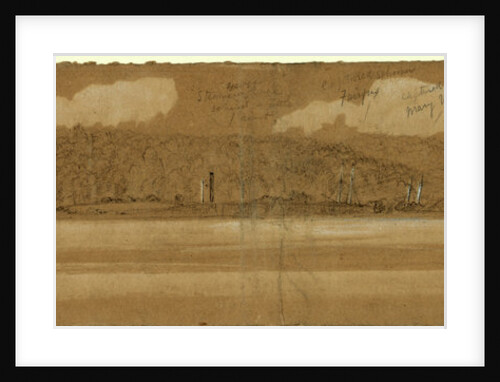 Captured schooners Fairfax and Mary Virginia in Quantico Creek by Alfred R Waud