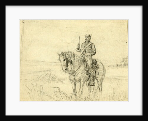Soldier on horse by Alfred R Waud