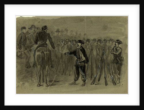 Surrender of the revolting Garibaldi Guards to the U.S. Cavalry, 1861 June 8 by Alfred R Waud