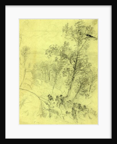 Federal troops at Dug Gap, 1864 May 8 by Alfred R Waud