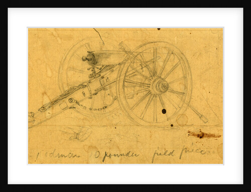 Rodman 10 pounder field piece by Alfred R Waud