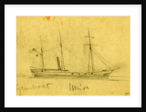 Gunboat Union by Alfred R Waud
