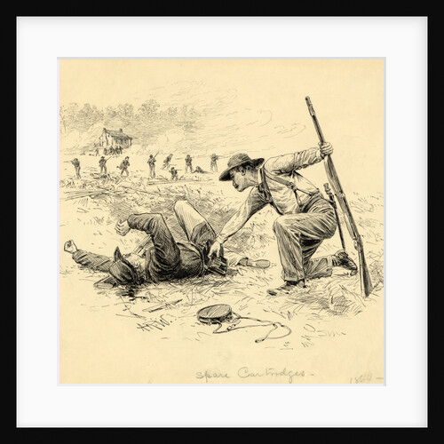Spare cartridges, 1864 by Alfred R Waud