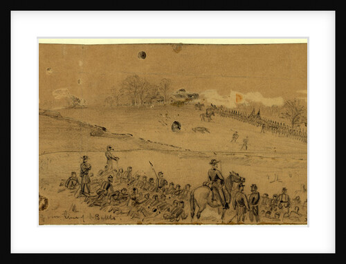 Couchs hd.quarters and afterwards center of our line of battle, 1863 May 3 by Alfred R Waud